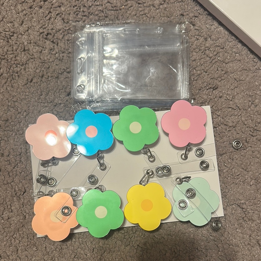 Colorful Flower Badge Reels